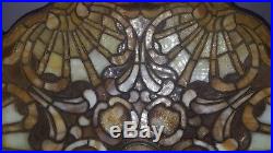 Duffner & Kimberly Arts & Crafts Leaded Slag Stained Glass Lamp Tiffany Era