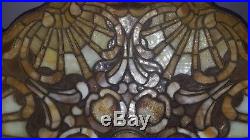Duffner & Kimberly Arts & Crafts Leaded Slag Stained Glass Lamp Tiffany Era