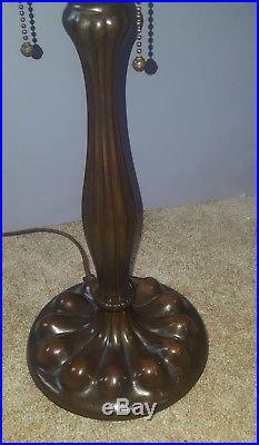Duffner & Kimberly Arts & Crafts Leaded Slag Stained Glass Lamp Tiffany Era