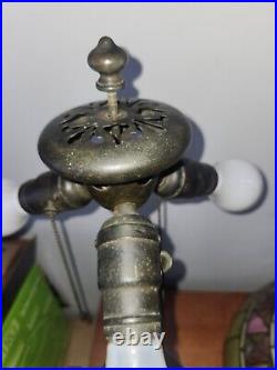 Duffner & Kimberly Leaded Slag Glass Arts & Crafts Lamp Handel Tiffany Era Duffner & Kimberly Leaded Slag Glass Arts & Crafts Lamp Handel Tiffany Era