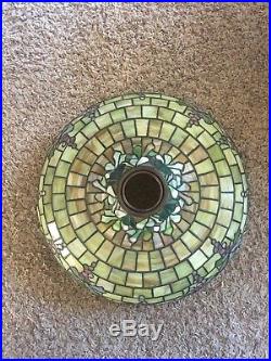 Duffner & Kimberly leaded lamp, Slag, Stained glass shade, Arts Crafts, Handel Era