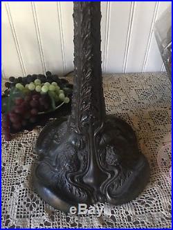 Duffner & Kimberly leaded lamp, Slag, Stained glass shade, Arts Crafts, Handel Era Duffner & Kimberly leaded lamp, Slag, Stained glass shade, Arts Crafts, Handel Era
