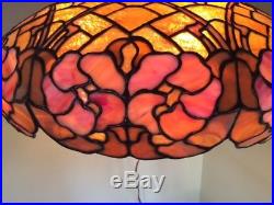 Duffner kimberly arts crafts leaded slag glass lamp tiffany studios handel era