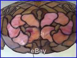 Duffner kimberly arts crafts leaded slag glass lamp tiffany studios handel era