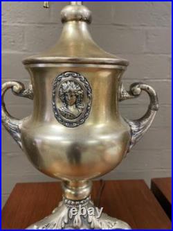 Empire Lamp Co. Slag Glass Lamp Base Lion Paw Feet