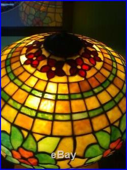 FINE Chicago Mosaic Leaded Lamp-Handel Tiffany Duffner arts crafts slag glass