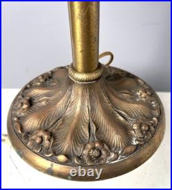 Fabulous Antique Miller Slag Art Glass Lamp Signed & # 967