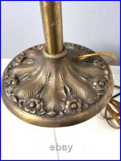 Fabulous Antique Miller Slag Art Glass Lamp Signed & # 967
