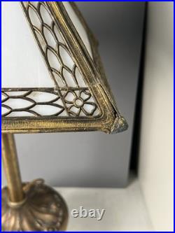 Fabulous Antique Miller Slag Art Glass Lamp Signed & # 967