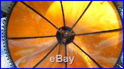 Fantastic Amber/orange Hanging lamp Slag glass