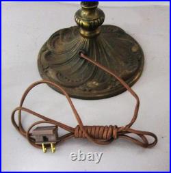 Fine Antique ART NOUVEAU Caramel Slag Glass Table Lamp, Rewired, circa 1920s