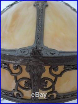 Gorgeous Empire Of Chicago Slag Glass Lamp