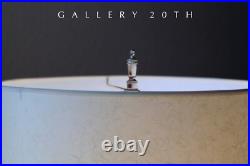 GORGEOUS! SLAG GLASS MCM TABLE LAMP LIGHT UP BASE VTG 50S 60s ATOMIC MID CENTURY