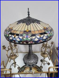 Gorgeous 30 Slag Glass Stained Glass Lamp With 26 Shad Gorgeous 30 Slag Glass Stained Glass Lamp With 26 Shad