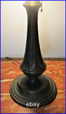 Gorgeous Early 20th C. MILLER American Slag Glass Lamp Purple & Blue c. 1910
