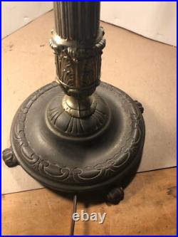 Gorham/Amboy Leaded slag glass arts & crafts Lamp handle Duffner Tiffany Era