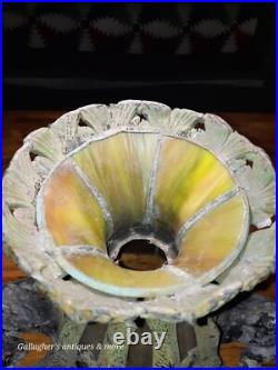 Gothic Antique Mythical dolphin Stained glass slag Hotel Chandelier lamp heavy