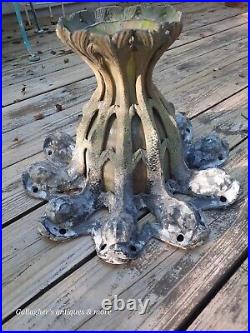 Gothic Antique Mythical dolphin Stained glass slag Hotel Chandelier lamp heavy