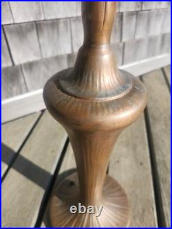 HUGE Handel Arts & Crafts Slag Stained Glass Reverse Painted Shade Lamp Base HUGE Handel Arts & Crafts Slag Stained Glass Reverse Painted Shade Lamp Base