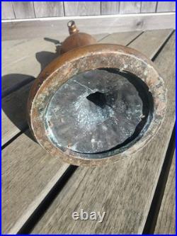 HUGE Handel Arts & Crafts Slag Stained Glass Reverse Painted Shade Lamp Base HUGE Handel Arts & Crafts Slag Stained Glass Reverse Painted Shade Lamp Base