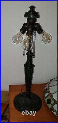 HUGE Leaded Slag Stained Glass Floral Lamp by Wilkinson Handel Tiffany Era HUGE Leaded Slag Stained Glass Floral Lamp by Wilkinson Handel Tiffany Era