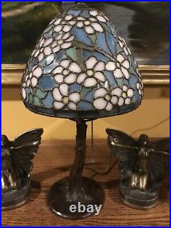 Handel Arts Crafts Mission Antique Leaded Slag Glass Bradley Hubbard Era Lamp