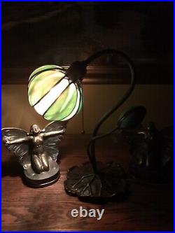Handel Arts Crafts Tulip Slag Glass Antique Mission Lamp Bradley Hubbard Era