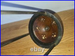 Handel Leaded Slag Stained Glass Lamp Shade Cage Rest Cap Finial Part Set