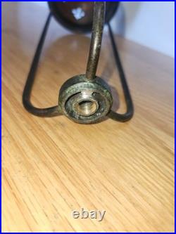 Handel Leaded Slag Stained Glass Lamp Shade Cage Rest Cap Finial Part Set