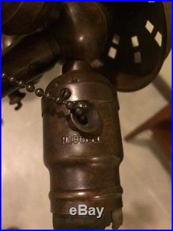 Handel arts crafts mission leaded slag glass antique Bradley hubbard era lamp nr
