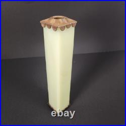 Houze Akro URANIUM Slag Glass Floor Bridge Lamp 8 in Spacer w End Caps Glows 2