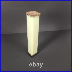 Houze Akro URANIUM Slag Glass Floor Bridge Lamp 8 in Spacer w End Caps Glows 2