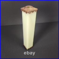 Houze Akro URANIUM Slag Glass Floor Bridge Lamp 8 in Spacer w End Caps Glows 2