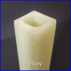 Houze Akro URANIUM Slag Glass Floor Bridge Lamp 8 in Spacer w End Caps Glows 2