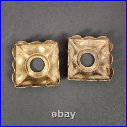 Houze Akro URANIUM Slag Glass Floor Bridge Lamp 8 in Spacer w End Caps Glows 2