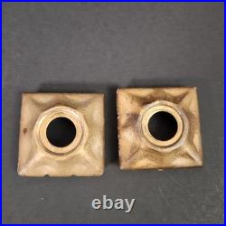 Houze Akro URANIUM Slag Glass Floor Bridge Lamp 8 in Spacer w End Caps Glows 2