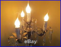 Jadite Slag Glass Table Candelabra Lamp Rewired Beautiful