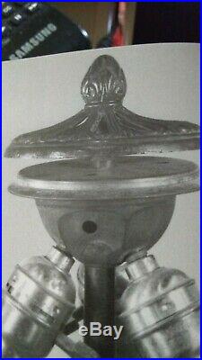 J. A. Whaley lamp base Handel Tiffany arts & crafts leaded slag glass era