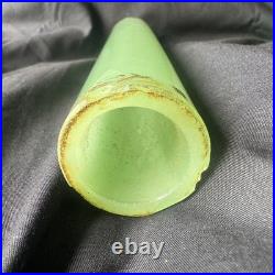 Jadeite Slag Glass Lamp Spacers 8in Houze Akro Agate Art Deco Antique VTG