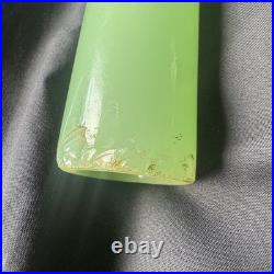 Jadeite Slag Glass Lamp Spacers 8in Houze Akro Agate Art Deco Antique VTG
