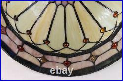 Kichler Slag Glass Lamp Shade Chandelier Light Fixture #1 Large Multi Color Shad