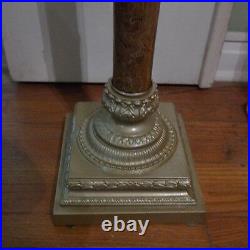 LG Vintage French Empire/Gothic Marble Palace Patio Floor Lamp-Slag Glass Style
