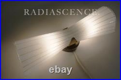 LIGHTOLIER ATOMIC MODERN BOWTIE SLAG GLASS SCONCE ARCHITECTURAL WALL Lamp 1950's