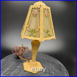 Laco 100 Art Deco Design Lamp with Slag Glass Shades, 1 Shade Missing