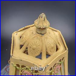 Laco 100 Art Deco Design Lamp with Slag Glass Shades, 1 Shade Missing