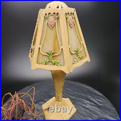 Laco 100 Art Deco Design Lamp with Slag Glass Shades, 1 Shade Missing