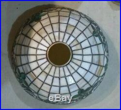 Lamb & Greene Leaded lamp Handel Tiffany arts crafts slag glass Deco era
