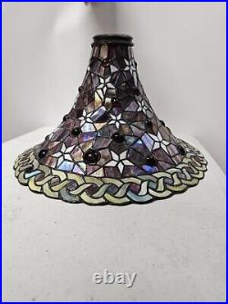 Lamp Shade Trumpet Style Slag Glass Ceiling Shade