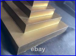 Large Oversized Vintage Stained Slag Glass Mission Oak Arts & Crafts Table Lamp