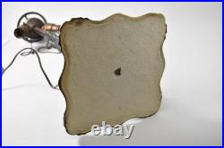 Leaded Slag Glass Table Lamp Banded Dogwood Floral Designs